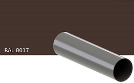 Труба водосточная KROP PVC для системы D 75/63 мм, RAL 8017, 3 м