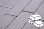 Плитка тротуарная Готика Profi, Классика, белый, частичный прокрас, б/ц, толщина 60 мм, комплект 3 шт