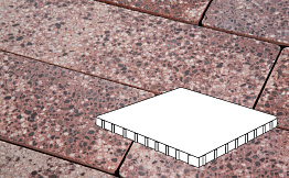 Плитка тротуарная Готика, City Granite FINO, Плита, Сансет, 1000*1000*100 мм