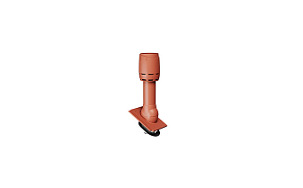 Дефлектор вытяжной вентялции для плоской черепицы BRAAS, D125 мм, коричневый