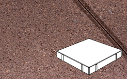Плитка тротуарная Готика Profi, Квадрат, оранжевый, частичный прокрас, с/ц, 500*500*100 мм