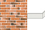 Декоративный кирпич White Hills Йорк Брик Design угловой элемент цвет 336-55