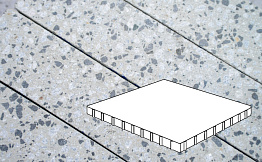 Плитка тротуарная Готика, City Granite FINERRO, Плита, Грис Парга, 1000*1000*100 мм