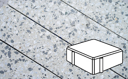 Плитка тротуарная Готика, City Granite FINERRO, Квадрат, Грис Парга, 100*100*100 мм