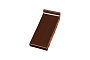 Клинкерный водоотлив Terca Dark brown глазурованный, 250*105*30 мм
