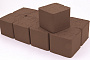 Клинкерная брусчатка Lode Brunis коричневая шероховатая, 60*60*52 мм