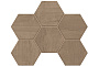 Мозаика Hexagon Estima Classic Wood CW03, неполированный 285*250 мм