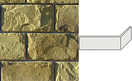 Облицовочный камень White Hills Шеффилд угловой элемент цвет 431-95, 12,4*33 см