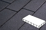 Плитка тротуарная Готика Profi, Плита, суперчерный, частичный прокрас, с/ц, 600*200*60 мм