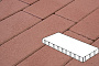 Плитка тротуарная Готика Profi, Плита, красный, частичный прокрас, б/ц, 900*300*80 мм