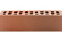 Кирпич облицовочный ЛСР красный флэшинг гладкий, утолщенные стенки, 250*120*65 мм