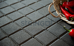 Плитка тротуарная Steingot Моноцвет, Квадрат, черный, 300*300*60 мм