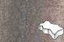 Плитка тротуарная Готика Natur, Волна/Зигзаг/Уни, Юпитер, 225*112,5*100 мм