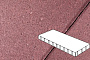 Плитка тротуарная Готика Profi, Плита, красный, частичный прокрас, с/ц, 1000*500*100 мм