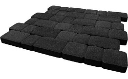Плитка тротуарная SteinRus Инсбрук Альт Б.1.Фсм.6, Old-age, черный, толщина 60 мм