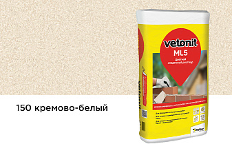Кладочный раствор weber.vetonit МЛ 5 кремово-белый №150, 25 кг
