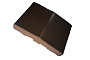 Клинкерный заборный элемент Terca Donkerbruin, темно-коричневый глазурованный, 105*150*30 мм