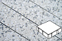 Плита тротуарная Готика Granite FINERRO, квадрат, Грис Парга 200*200*80 мм