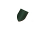 Керамическая черепица подконьковая TONDACH Бобровый хвост Готическая темно-зеленый глазурь