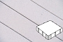 Плитка тротуарная Готика Profi, Квадрат, кристалл, частичный прокрас, б/ц, 300*300*80 мм