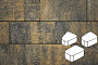 Плитка тротуарная Готика Natur, Веер, Лимончелло, комплект 3 шт, толщина 60 мм