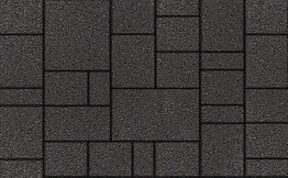 Плитка тротуарная Мюнхен Б.2.Ф.6см гранит черный