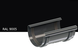 Соединитель желоба KROP PVC для системы D 75/63 мм, RAL 9005