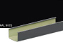 Желоб квадратный KROP PVC Квадрат для системы D 135/80*80 мм, RAL 9005, 4 м