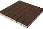 Плитка тротуарная SteinRus Квадрат Лайн большой Б.1.К.6, гладкая, коричневый, 200*200*60 мм