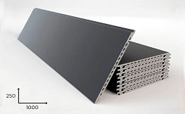 Керамогранитная плита Faveker GA16 для НФС, Negro, 1000*250*18 мм