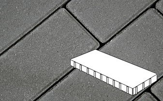 Плитка тротуарная Готика Profi, Плита, серый, полный прокрас, с/ц, 1000*500*100 мм