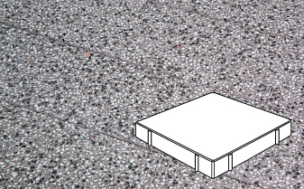 Плитка тротуарная Готика, Granite FINERRO, Квадрат, Белла Уайт, 500*500*120 мм