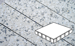 Плитка тротуарная Готика, City Granite FINERRO, Квадрат, Грис Парга, 400*400*100 мм