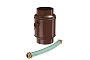Водосборник цилиндрический в комплекте Aquasystem PURAL RAL 8017 для системы D 150/100