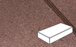 Плитка тротуарная Готика Profi, Картано, оранжевый, частичный прокрас, с/ц, 300*150*80 мм
