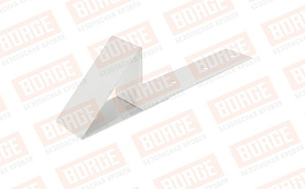 Снегостопор металлический Borge для гибкой черепицы RAL 9003