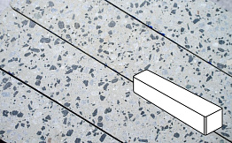 Плитка тротуарная Готика, Granite FINO, Ригель, Грис Парга, 360*80*80 мм