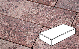 Плитка тротуарная Готика, City Granite FINO, Картано, Сансет, 300*150*80 мм