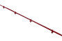 Снегозадержатель однотрубчатый Borge для кровли из металлочерепицы оцинкованный RAL 3003, 1,5 м