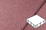 Плитка тротуарная Готика Profi, Квадрат, красный, частичный прокрас, с/ц, 300*300*80 мм