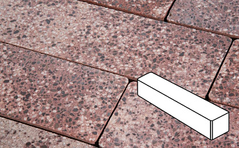 Плитка тротуарная Готика, Granite FINO, Ригель, Сансет, 360*80*100 мм