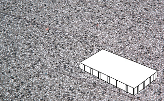 Плитка тротуарная Готика, City Granite FINERRO, Плита, Белла Уайт, 400*200*80 мм