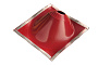 Кровельная проходка Borge ультраугол №2 под диаметр 125-280, красный