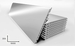 Керамогранитная плита Faveker GA16 для НФС, Acero, 1000*355*18 мм