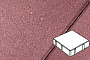 Плитка тротуарная Готика Profi, Квадрат, красный, частичный прокрас, с/ц, 150*150*80 мм