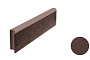 Тротуарный бордюр с шарнирным стыком БРШ 50.20.8, Стандарт гладкий, коричневый, полный прокрас, 500*200*80 мм