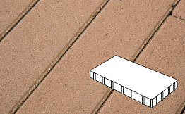 Плитка тротуарная Готика Profi, Плита, оранжевый, частичный прокрас, б/ц, 600*400*60 мм