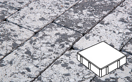 Плитка тротуарная Готика, Granite FINERRO, Квадрат без фаски, Диорит, 150*150*100 мм