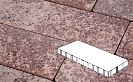 Плитка тротуарная Готика, Granite FINO, Плита, Сансет, 1000*500*80 мм
