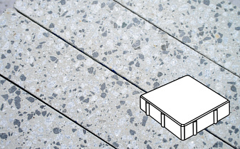 Плитка тротуарная Готика, Granite FINERRO, Квадрат, Грис Парга, 150*150*60 мм
